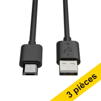 Offre : 3x 123encre câble USB-A vers Micro USB (1,8 mètre)