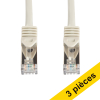 Offre : 3x 123encre câble réseau Cat7 S/FTP (3 mètres) - gris 302509 - 1