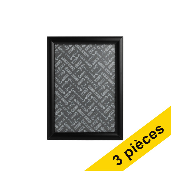 Offre : 3x 123encre cadre à clic avec cadre aluminium A4 - noir 302553 - 1