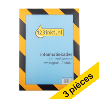 Offre : 3x 123encre cadre d'affichage A5 auto-adhésif (2 pièces) - noir/jaune