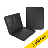 Offre : 3x 123encre conférencier avec fermeture éclair A4 - noir 302250 - 1