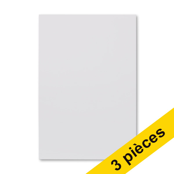123inkt Offre : 3x 123encre feuille magnétique effaçable à sec - blanc (20 x 30 cm)  302148 - 1