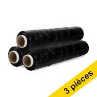 Offre : 3x 123encre film d'emballage (50 cm x 300 m) - noir