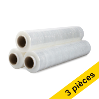Offre : 3x 123encre film d'emballage manuel transparent (50 cm x 300 m)