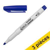 Offre : 3x 123encre marqueur textile (1 - 3 mm ogive) - bleu