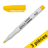 Offre : 3x 123encre marqueur textile (1 - 3 mm ogive) - jaune