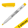 Offre : 3x 123encre marqueur textile (1 - 3 mm ogive) - jaune