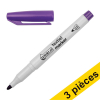 Offre : 3x 123encre marqueur textile (1 - 3 mm ogive) - violet