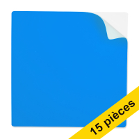 Offre : 3x 123encre notes autocollantes réutilisables 10 x 10 cm (5 pièces) - bleu