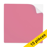 Offre : 3x 123encre notes autocollantes réutilisables 10 x 10 cm (5 pièces) - rose