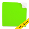 Offre : 3x 123encre notes autocollantes réutilisables 10 x 10 cm (5 pièces) - vert 302127 - 1