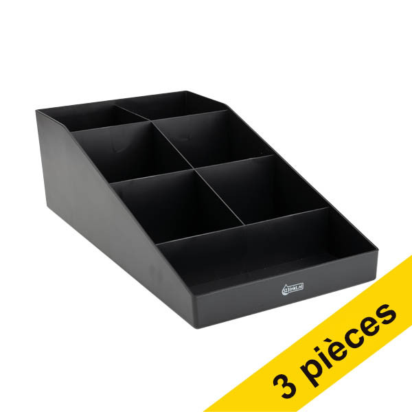 Offre : 3x 123encre organisateur de bureau - noir 302731 - 1