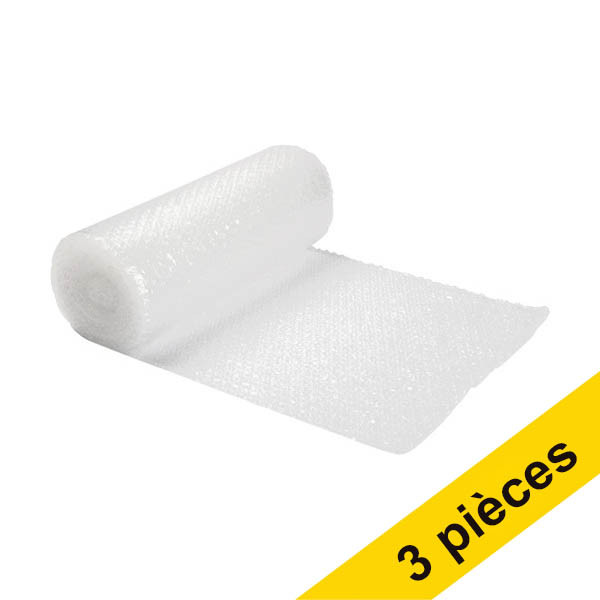 Offre : 3x 123encre papier bulle (40 cm x 10 m) - transparent 303152 - 1