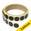 Offre : 3x 123encre pastilles adhésives Ø 18 mm (1000 étiquettes en continu) - noir