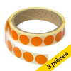 Offre : 3x 123encre pastilles adhésives Ø 18 mm (1000 étiquettes en continu) - orange
