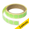 Offre : 3x 123encre pastilles adhésives Ø 18 mm (1000 étiquettes en continu) - vert fluo
