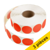 Offre : 3x 123encre pastilles adhésives Ø 35 mm (2000 étiquettes en continue) - rouge