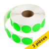 Offre : 3x 123encre pastilles adhésives Ø 35 mm (2000 étiquettes en continue) - vert