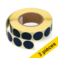 Offre : 3x 123encre pastilles de marquage Ø 18 mm (1000 étiquettes en rouleau) - bleu foncé 035243