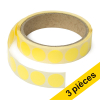 Offre : 3x 123encre pastilles de marquage Ø 18 mm (1000 étiquettes en rouleau) - jaune 035242 - 1