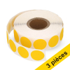 Offre : 3x 123encre pastilles de marquage Ø 18 mm (1000 étiquettes en rouleau) - jaune foncé 035231 - 1