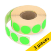 Offre : 3x 123encre pastilles de marquage Ø 18 mm (1000 étiquettes en rouleau) - vert fluo 035240 - 1