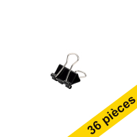 Offre : 3x 123encre pince à papier 15 mm (12 pièces) - noir