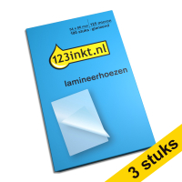 Offre : 3x 123encre pochette de plastification format carte de crédit 54 x 86 mm brillant 2x125 microns (100 pièces)