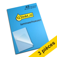 Offre : 3x 123encre pochette de plastification pour document A5 brillant 2x125 microns (100 pièces)