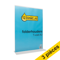 123inkt Offre : 3x 123encre porte-brochures avec pied en T A3  301558
