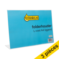 123inkt Offre : 3x 123encre porte-brochures pied en forme de L A4 paysage  301560