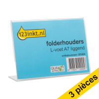 123inkt Offre : 3x 123encre porte-brochures pied en forme de  L A7 paysage  301567