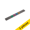 Offre : 3x 123encre rail mural magnétique en acier inoxydable avec 4 aimants (37,5 x 5 cm) 302142 - 1