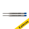 Offre : 3x 123encre recharge de stylo à bille fin (6 pièces) - bleu 302739 - 1