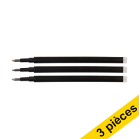 Offre : 3x 123encre recharge pour stylo à bille effaçable (3 pièces) - noir