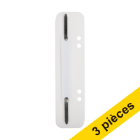 Offre : 3x 123encre relieurs à lamelles 6 et 8 cm avec perforation (100 pièces) - blanc