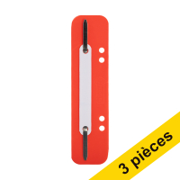 Offre : 3x 123encre relieurs à lamelles 6 et 8 cm avec perforation (100 pièces) - rouge