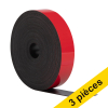 Offre : 3x 123encre ruban d'étiquettes magnétiques effaçable 2 cm x 10 m - rouge 302140 - 1