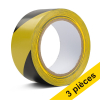Offre : 3x 123encre ruban de marquage au sol autocollant 50 mm x 33 m - noir/jaune 302552 - 1