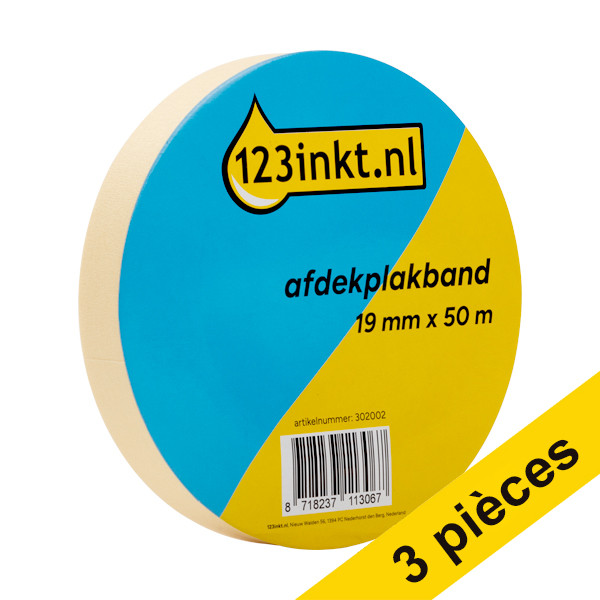123inkt Offre : 3x 123encre ruban de masquage 19 mm x 50 m  302003 - 1