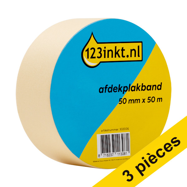 123inkt Offre : 3x 123encre ruban de masquage 50 mm x 50 m  302007 - 1