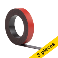 Offre : 3x 123encre ruban magnétique 10 mm x 2 m - rouge