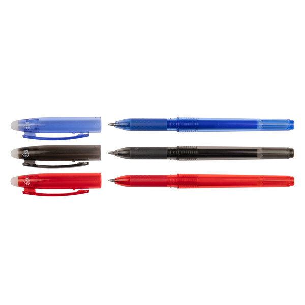 123inkt Offre : 3x 123encre stylo à bille effaçable (bleu, noir et rouge) 2260003_3C 301096 - 