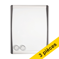 Offre : 3x 123encre tableau blanc avec cadre incurvé 28 x 21,5 cm - blanc