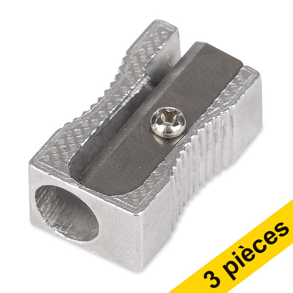 Offre : 3x 123encre taille-crayon avec lame unique 301202 - 1