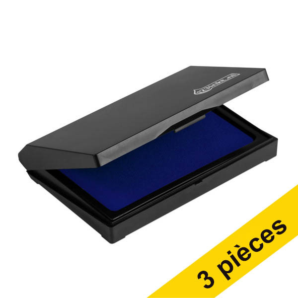Offre : 3x 123encre tampon encreur - bleu 390678 - 1