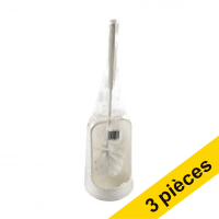 Offre : 3x brosse de toilette avec support - blanc