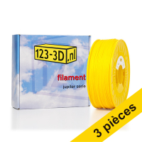 123inkt Offre : 3x filament 1,75 mm ABS 1 kg série Jupiter (marque 123-3D) - jaune  135635