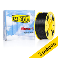 123inkt Offre : 3x filament 1,75 mm ABS 1 kg série Jupiter (marque 123-3D) - noir  135603