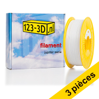 123inkt Offre : 3x filament 1,75 mm PETG 1 kg série Jupiter (marque 123-3D) - blanc  135594